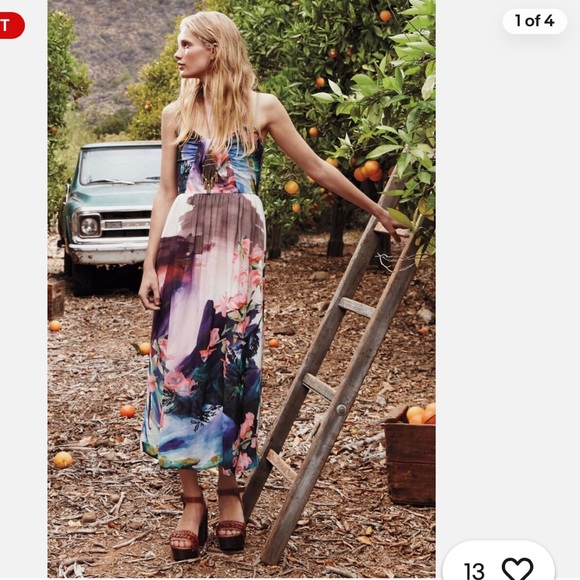 Anthropologie Dresses & Skirts - Anthropologie x Corey Lynn Carter Daybreak floral midi dress women size 2